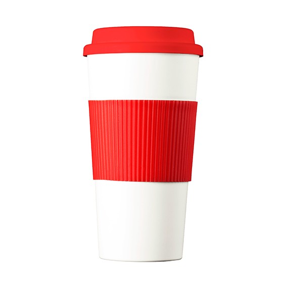 Red And WhiteThermo R Sleeve 600 ml BPA Free